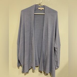 LOFT Women's Lavender Draped Cardigan